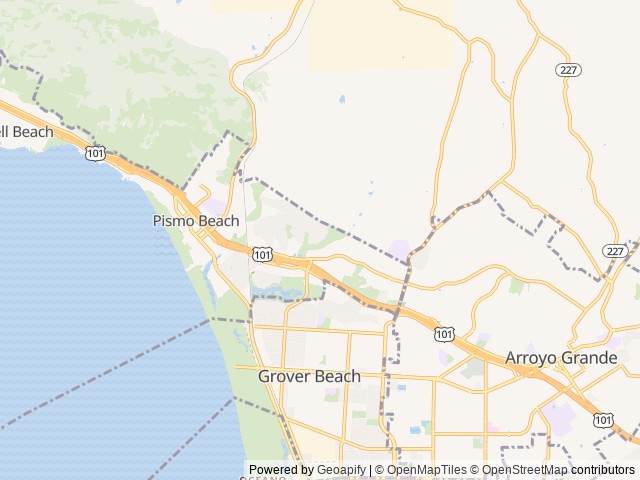 Map for Keystone Montana 5th Wheel near Pismo Beach, CA