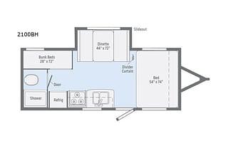 2019 21ft Winnebago with Bunks!