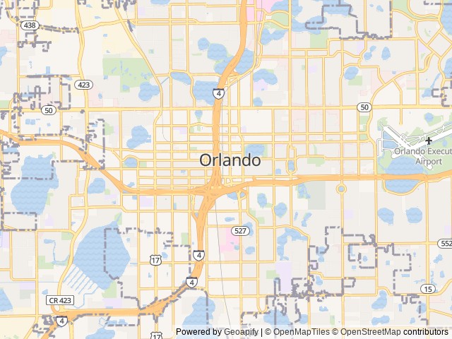 Map of Silver Bullet Retreats location at Orlando, FL, United States