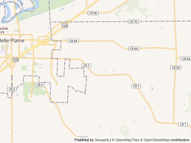 Map for Stylish, compact camper, sleeps 4, lots of options near Belle Plaine, MN