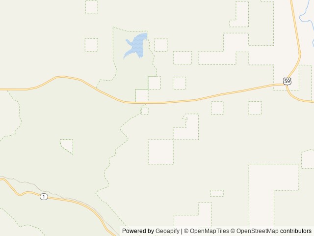 Map of Cedar Lake (Oklahoma) location at Hodgen, OK, United States