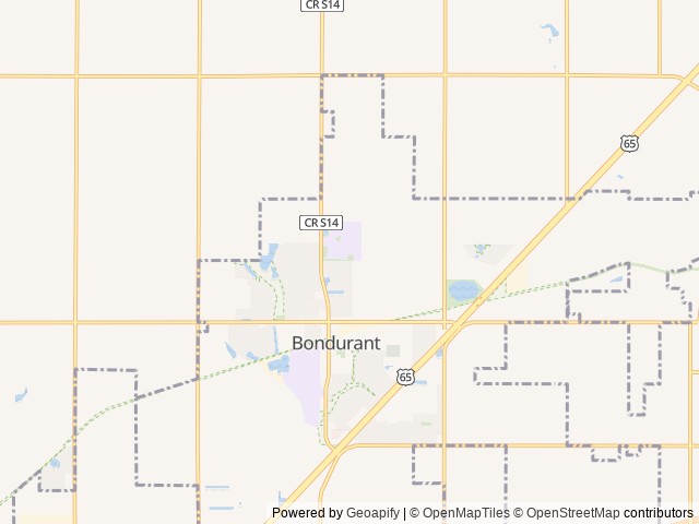 Map for 2017 Keystone RV Hideout 272LHS near Bondurant, IA