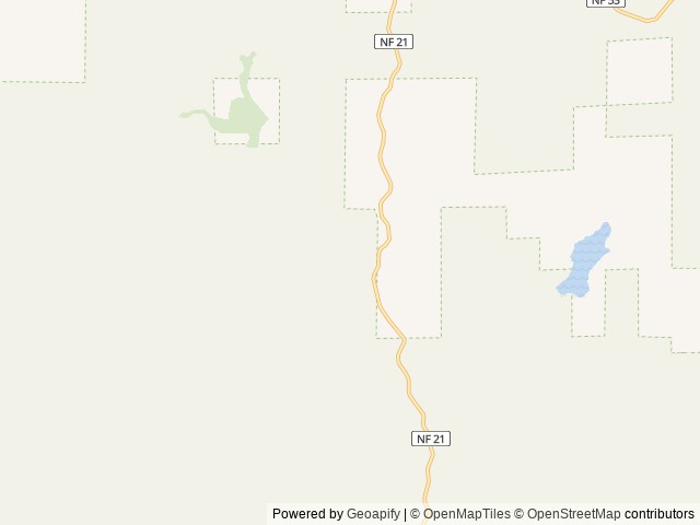 Map of Ditch Creek Guard Station Cab location at Heppner, OR, United States