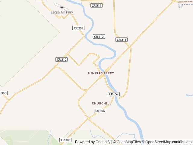 Map of TripL RV Park location at Brazoria, TX, United States