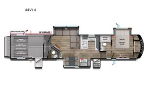 Luxury 2025 Alliance Valor 44V14 w/ 14' Garage