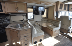 NO BURNINGMAN - NO DRIVING. GLAMPING AT ITS BEST! LUXURIOUS 2018 THOR A.C.E. MOTOR COACH W/ 2 BATHS, OUTDOOR TV, SLEEPS 8!