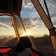 Sunrise From Within a Tent in Saddlehorn Campground