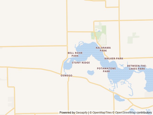 Map of Patona Bay Resort location at Leesburg, IN, United States