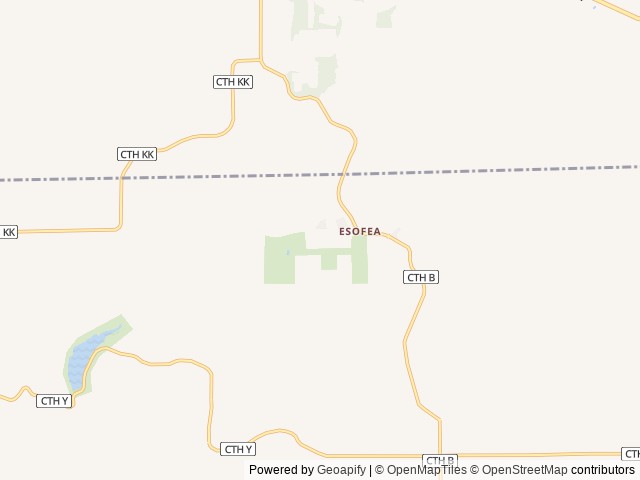 Map of Esofea/Rentz Memorial Park Campground, Viroqua, Wisconsin location at Westby, WI, United States
