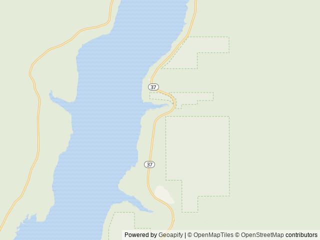 Map of Koocanusa Resort and Marina location at Libby, MT, United States