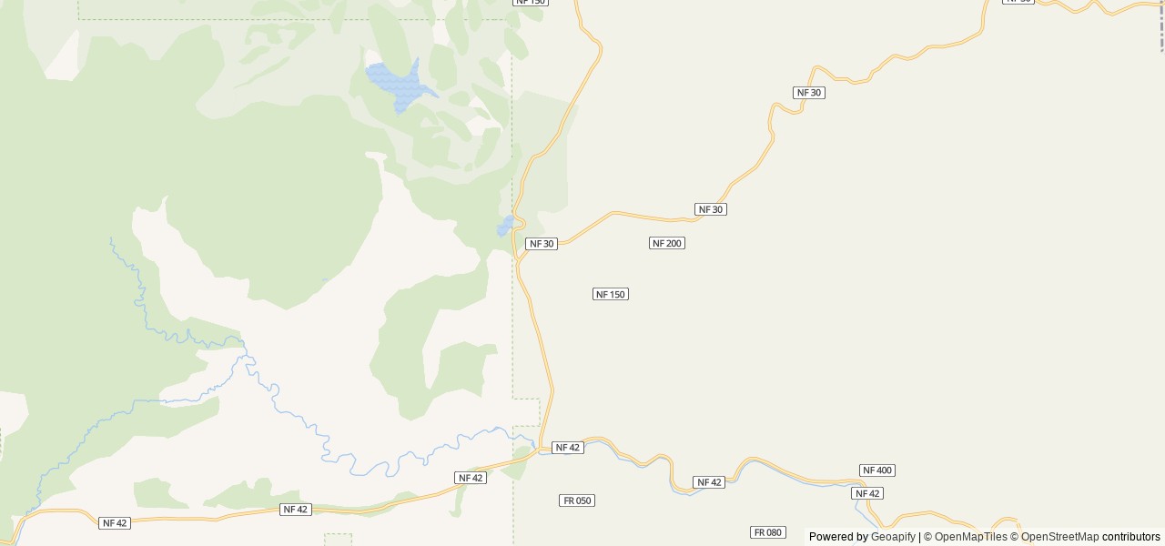 Map of Cold Springs Cabin - Ochoco Nf (OR) location at Prineville, OR, United States