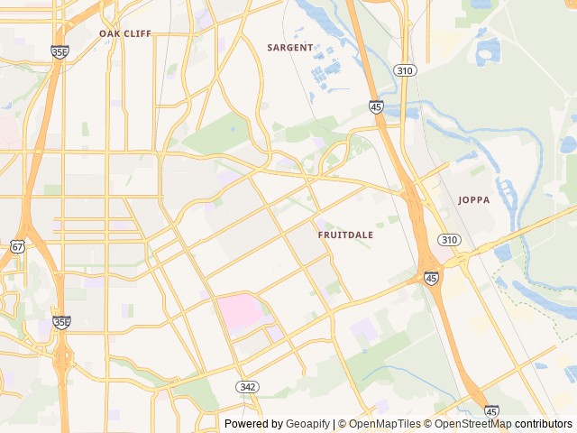 Map for 2020 Palomino Puma XLE Lite 25TFC Toy Hauler near Dallas, TX