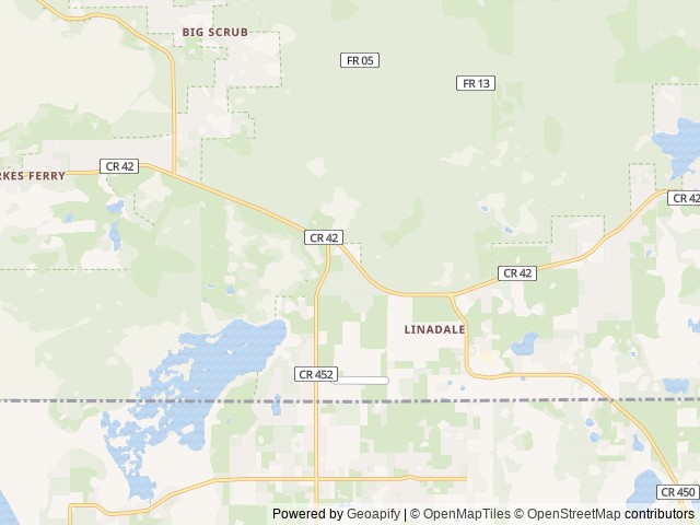 Map of Black Horse Resort Ranch location at Umatilla, FL, United States