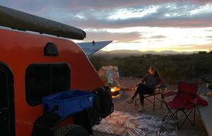 Relax with our Sunset Teardrop!