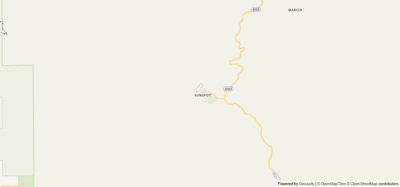 Map of Slide Group Area location at Cloudcroft, NM, United States