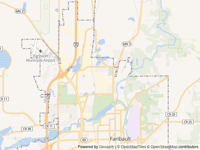 Map for 2017 Dodge Promaster Conversion near Faribault, MN