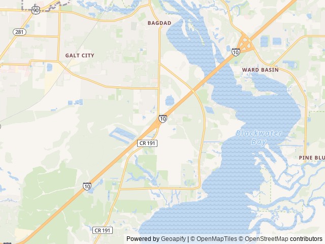 Map of Unhitched RV | Garcon Point location at Milton, FL, United States