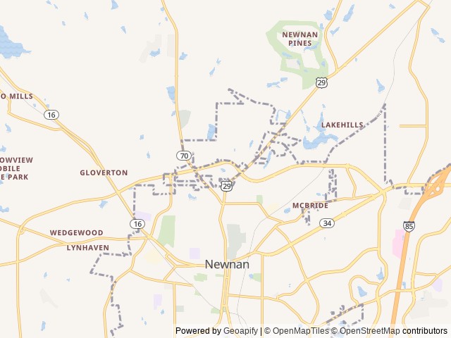 Map for 2022 Thor Windsport!  Road Trip Dream Coach! near Newnan, GA