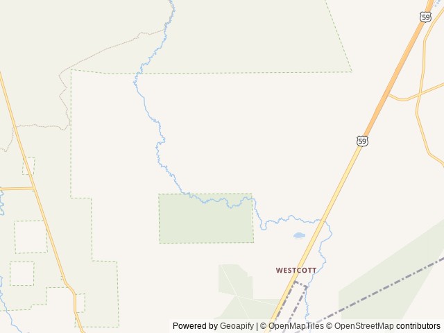 Map of Camp Krenari location at Shepherd, TX, United States