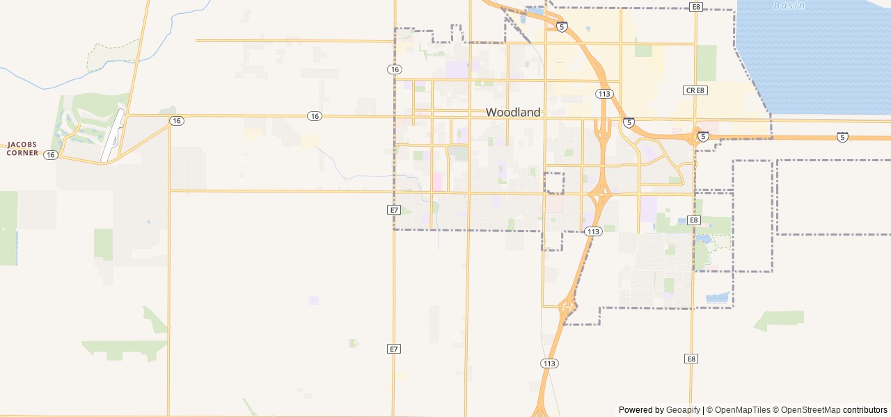 Map for 2024 Forest River RV Cherokee Wolf Pup 14CC near Woodland, CA