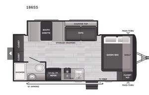 2024 Keystone RV Hideout Single Axle 186SS
