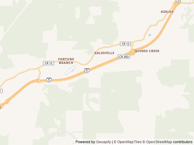 Map for Catori (Cherokee Grey Wolf) near Glendale, OR