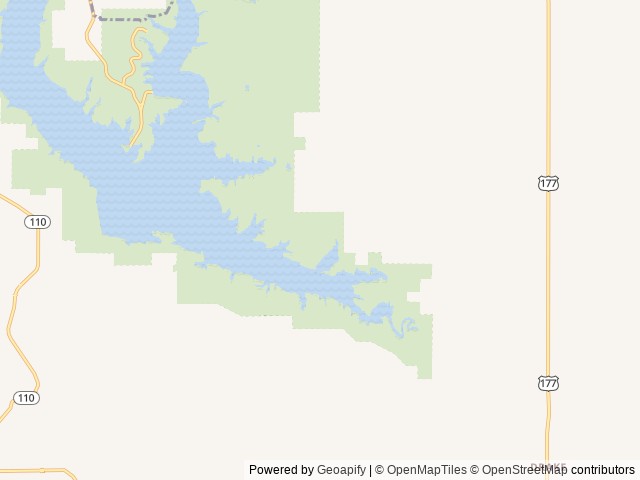 Map of Buckhorn Campground (Chickasaw) location at Sulphur, OK, United States