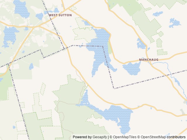 Map of Lake Manchaug Camping LLC location at Douglas, MA, United States