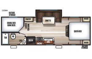 2018 Forest River RV Cherokee Grey Wolf 23DBH