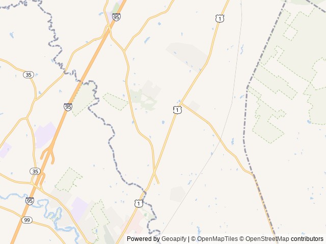 Map of Bentley’s Campground location at Portland Road, ME, United States