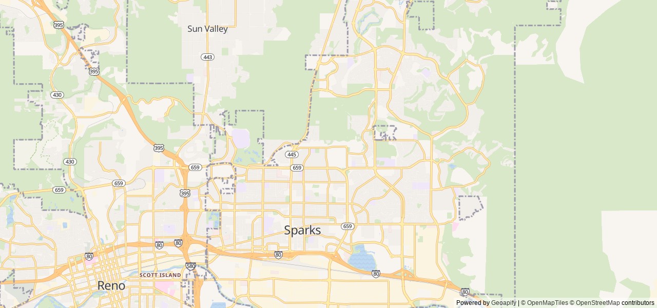 Map for Big Chief near Sparks, NV