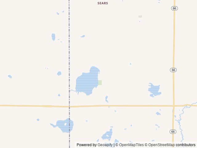 Map of Crittenden Park location at Sears, MI, United States