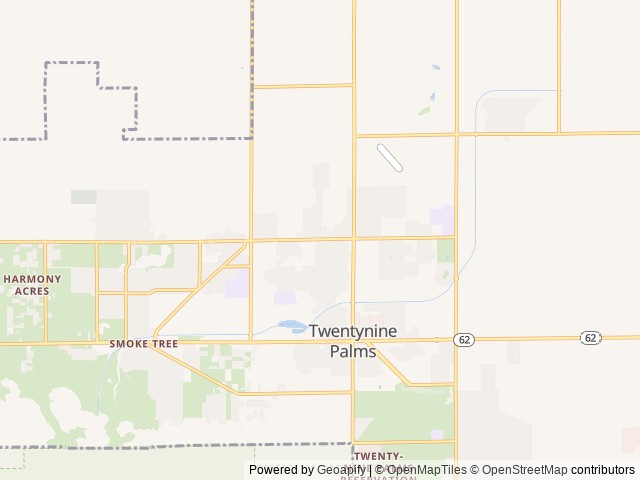 Map for 2010 Starcraft Autumn Ridge 278BH near Twentynine Palms, CA