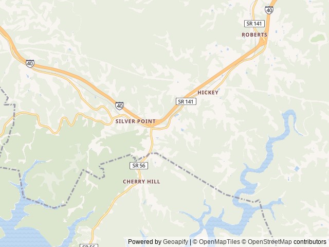 Map of Camping at Defenders Retreat location at Silver Point, TN, United States