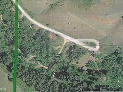 Satellite photo of Bear Creek Campground, Cabins and Trailhead