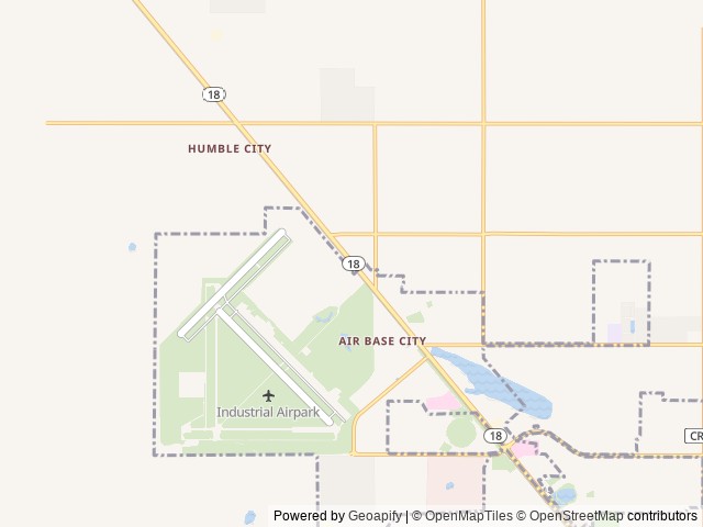 Map of Zia RVillas RV Resort location at Hobbs, NM, United States