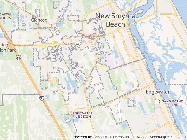 Map of New Smyrna Beach RV Park - ARCHIVE location at New Smyrna Beach, FL, United States