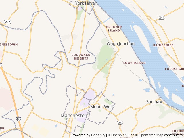 Map for The Capato’s Travel Trailer near Mount Wolf, PA