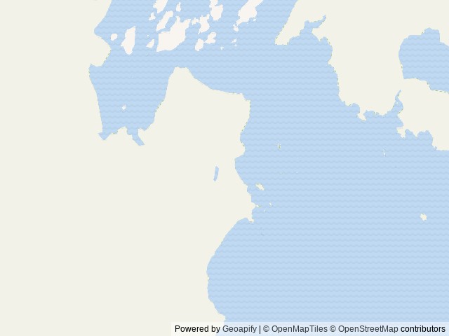 Map of Brents Beach Cabin location at Sitka, AK, United States