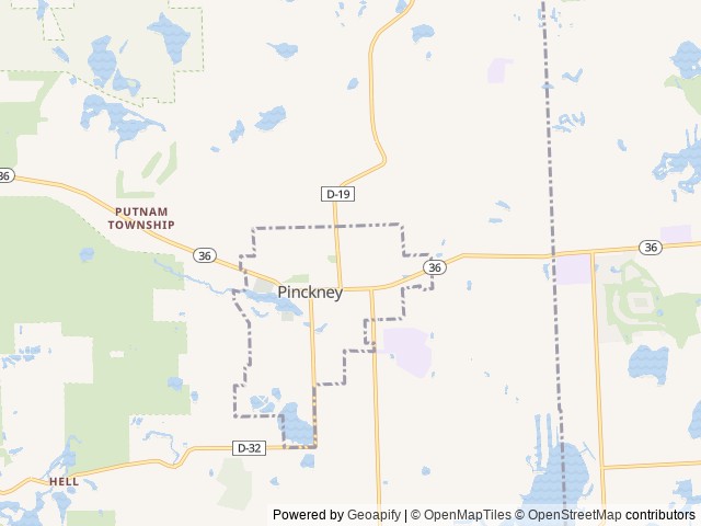 Map of Pinckney 'RTT' Campground, 555 Pearl St location at Pinckney, MI, United States