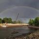 Rainbow over Sandy Lake Dam