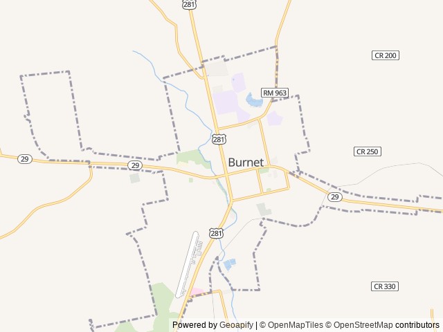 Map of Patriot RV Park-Burnet location at Burnet, TX, United States