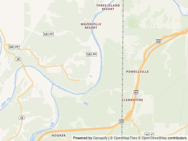 Map of BSC Outdoors location at Dixon, MO, United States