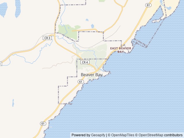 Map of North Shore Camping Company location at Beaver Bay, MN, United States