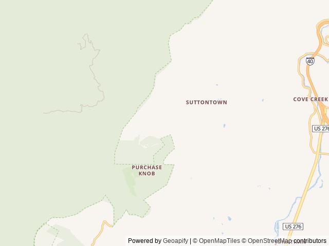 Map of Elk & Embers Resort location at Waynesville, NC, United States