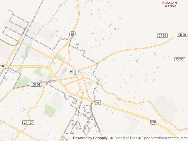 Map of Westbrook RV & Tiny Home Park location at Elgin, TX, United States