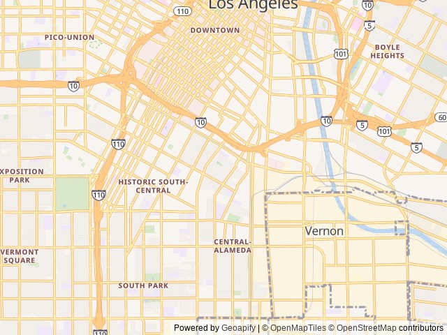 Map for 2020 Thor Motor Coach Chateau 22E Chevy near Los Angeles, CA