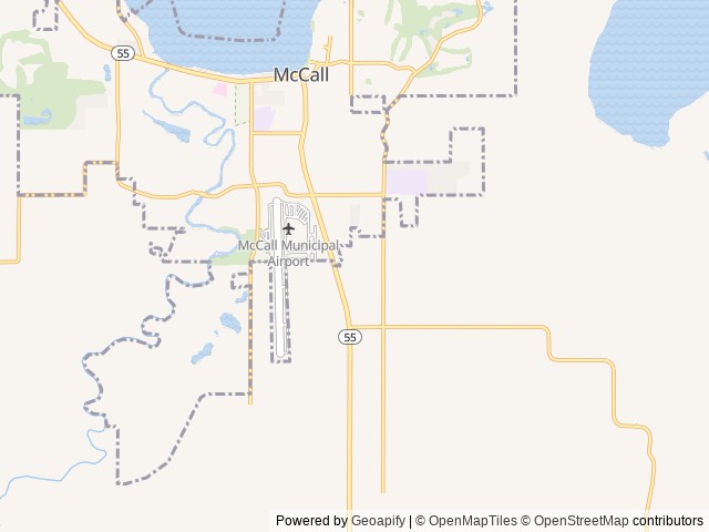 Map of Black Bear RV Park location at Mc Call, ID, United States