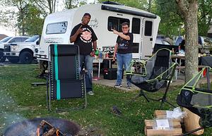 Modern RV w Panoramic Window & Outdoor Kitchen