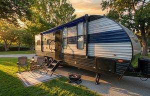Turn Key 29' two queen bed, fenced patio